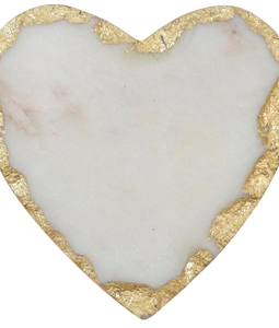 4631 DESSOUS-DE-PLAT COEUR CARRARA 4P